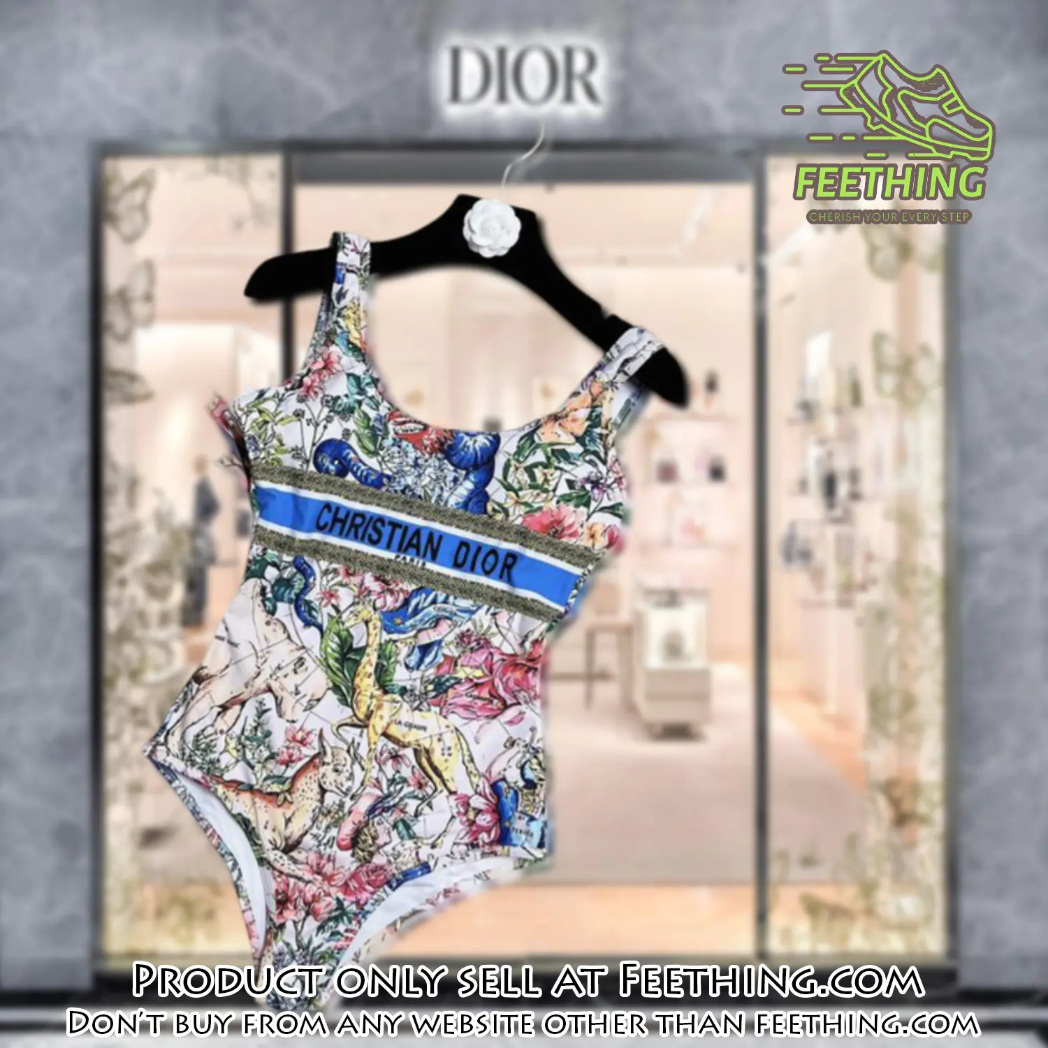 Christian dior swimwear beachwear one piece swimsuit osw1046 ft5858060